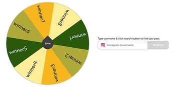 Instagram Comment Picker Wheel