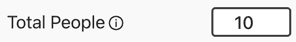 Total People Input