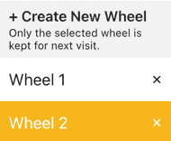 Switch wheel menu