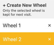 Switch wheel menu