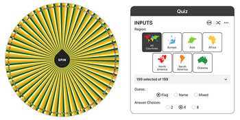 Flag Quiz Picker Wheel