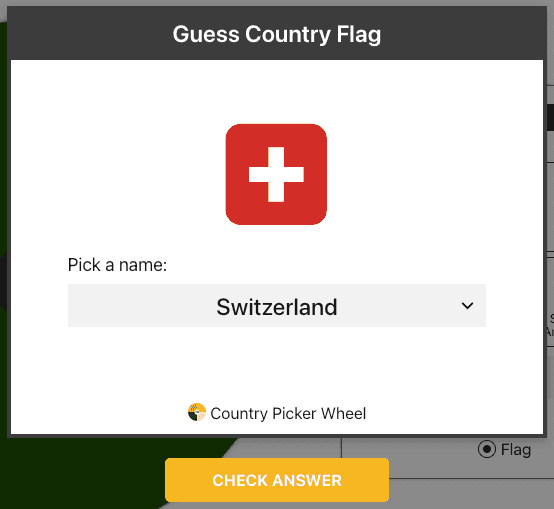 Show guess result