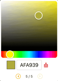 Add color button popover