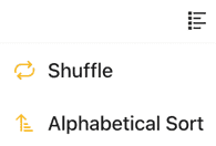 Shuffle or sort random states inputs