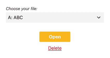 Open delete file