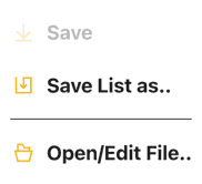 File menu