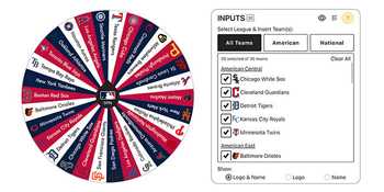 MLB Picker Wheel