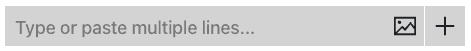 Insert text or image input