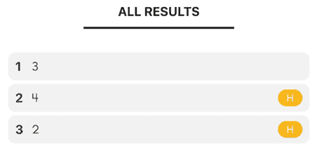 All number results history