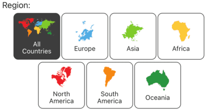 Continent inputs