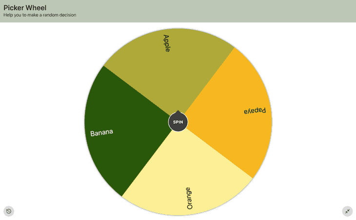 Picker Wheel - Spin the Wheel to Decide a Random Choice